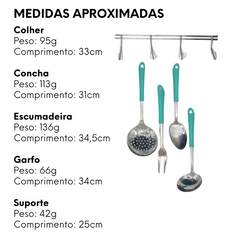 Conjunto 5 Peças Elegance Suporte - A Gourmet