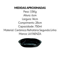 Assadeira Retangular Segunda Linha N1 de Ceramica - A Gourmet