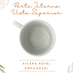 Kit 50 Xicara de Chá Empilhavel Personalizado BelaVista Xicara de Chá