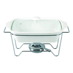 Rechaud Retangular de Porcelana Com Suporte 2,8L Dynasty