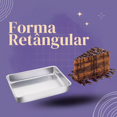 Forma Retangular Alta Reta N2 de Aluminio Arary