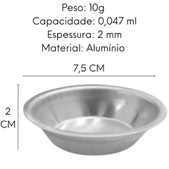 Formas Para Empada N7 em Aluminio Arary