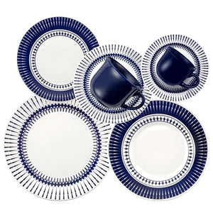 Conjunto de 6 Prato de Cerâmica Fundo Donna Colb - A Gourmet