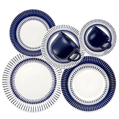 Conjunto de 6 Prato de Cerâmica Fundo Donna Colb - A Gourmet