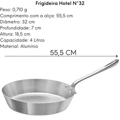 Frigideira Hotel N32 Com Cabo em Aluminio ABC