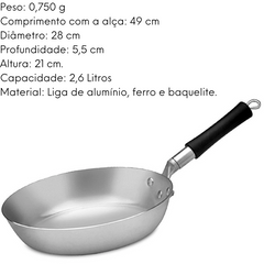 Frigideira Hotel N28 Com Cabo Baquelite ABC