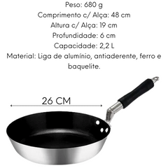 Frigideira Antiaderente Hotel N26 Com Cabo Baquelite ABC
