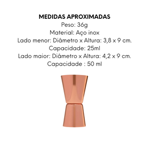 Dosador Duplo de Bronze Mimo Style