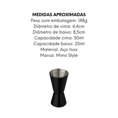 Dosador Duplo Preto Mimo Style Mimo Style