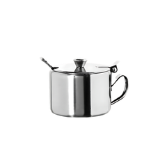 Açucareiro Com Tampa e Colher em Aço Inox - A Gourmet