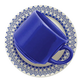 Xicara de Chá Com Pires 180ml Donna Grécia Oxford