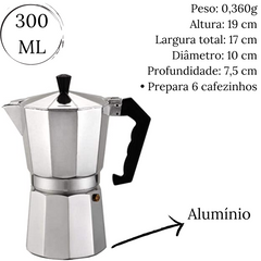 Cafeteira Italiana de Aluminio Mimo Mimo Style