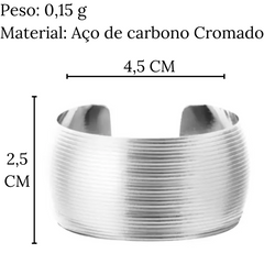 Anel Porta Guardanapo Argélia Prata Mimo Mimo Style
