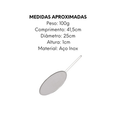 Tela Antirespingo Para Fritura Aço Inox Mimo Style