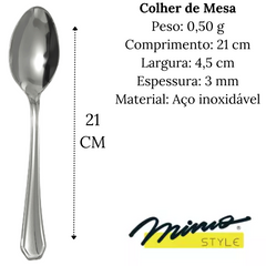 Colher de Mesa Mimo Aço Inox Mimo Style