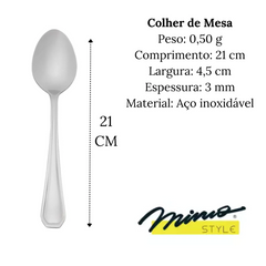 Colher de Chá Mimo em Aço Inox - A Gourmet