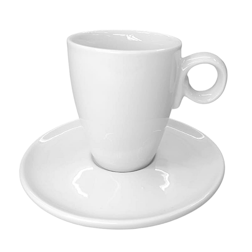 Xicara Chá Moça 210ml C/ Pires Branco Servir ATLAS