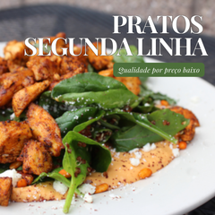 Prato Bianco Flat 28cm de Porcelana Segunda Linha - A Gourmet