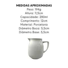 Leiteira Pequena 280ml em Porcelana ATLAS