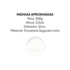 6 Prato S/Mesa Coup Bianco - A Gourmet