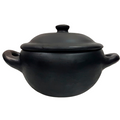 Panela de Barro Preto Capixaba N6 Com Tampa 9,5L