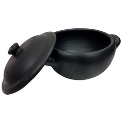 Caçarola de Barro Preto Capixaba 5 Litros N4 Artesanato Vilas Boa