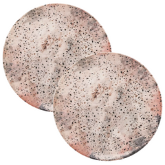 Prato Sobremesa Ceramica Terrazzo 19cm Oxford