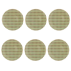 Kit 8 prato de Sobremesa Unni Piastrella Oxford - A Gourmet