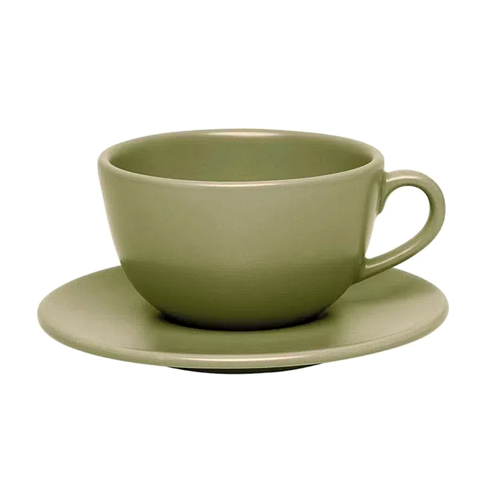 Xicara de Chá Oliva Com Pires 200ml Oxford Oxford