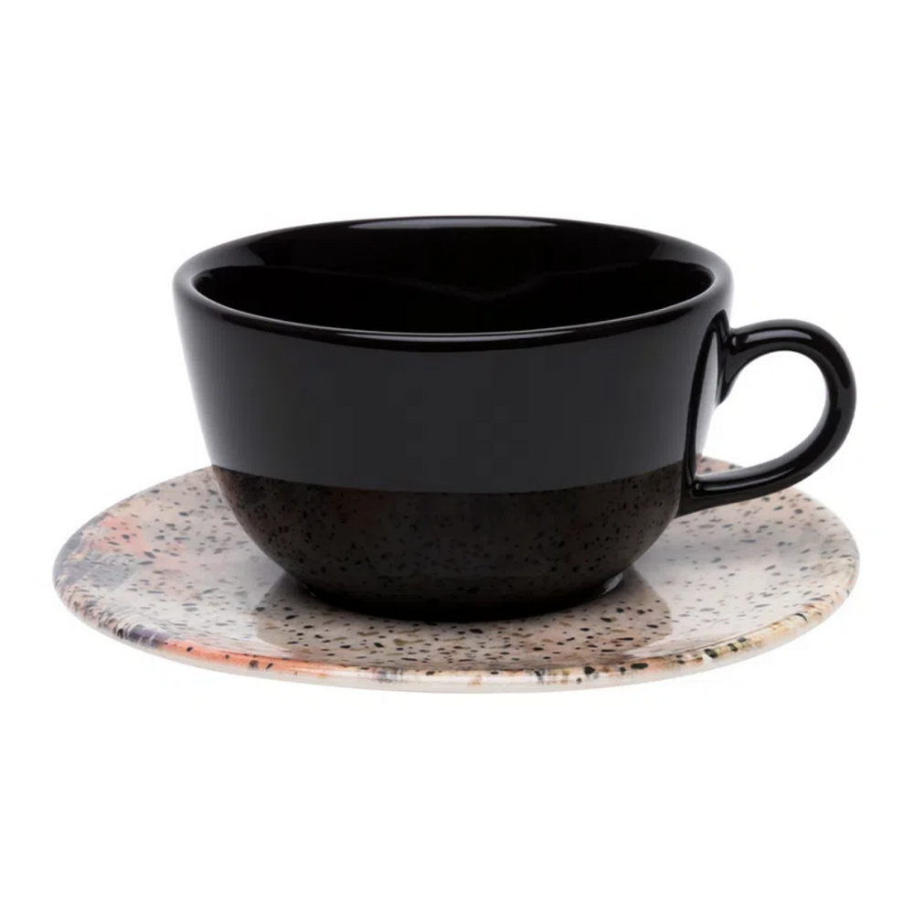 Xicara de Chá Com Pires Terrazzo de 200ml Oxford