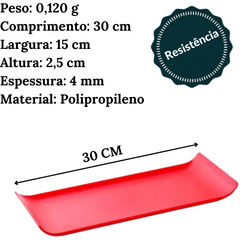 Bandeja Coffee Polipropileno Vermelho VemPlast