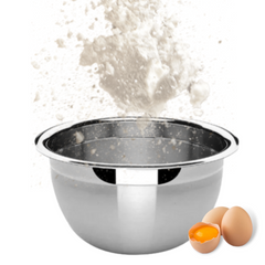 Tigela Bowl em Aço inox 26 cm Confeitaria Baccani