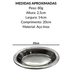 Travessa Funda em Aço Inox 20cm Baccani