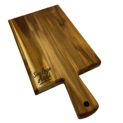 Kit 15 Tabua Madeira Teca Personalizada Sua Logo Marca