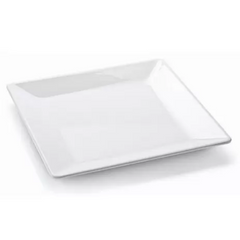 Prato Quadrado 30cm Branco de Melamina Bestfer