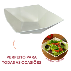 Tigela Quadrada 4,5L Melamina Saladeira