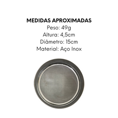 Peneira em Aço Inox 15cm Bestfer