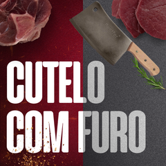 Cutelo Com Furo de Aço Manganês Cabo Madeira Bestfer