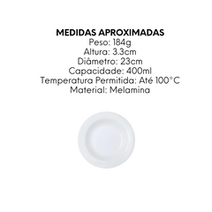 Prato Fundo de Melamina - A Gourmet