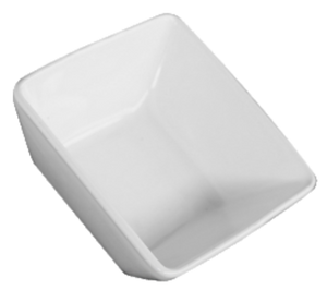 Tigela Bowl Quadrado G 550ml Cerâmica Branca LaFaenza