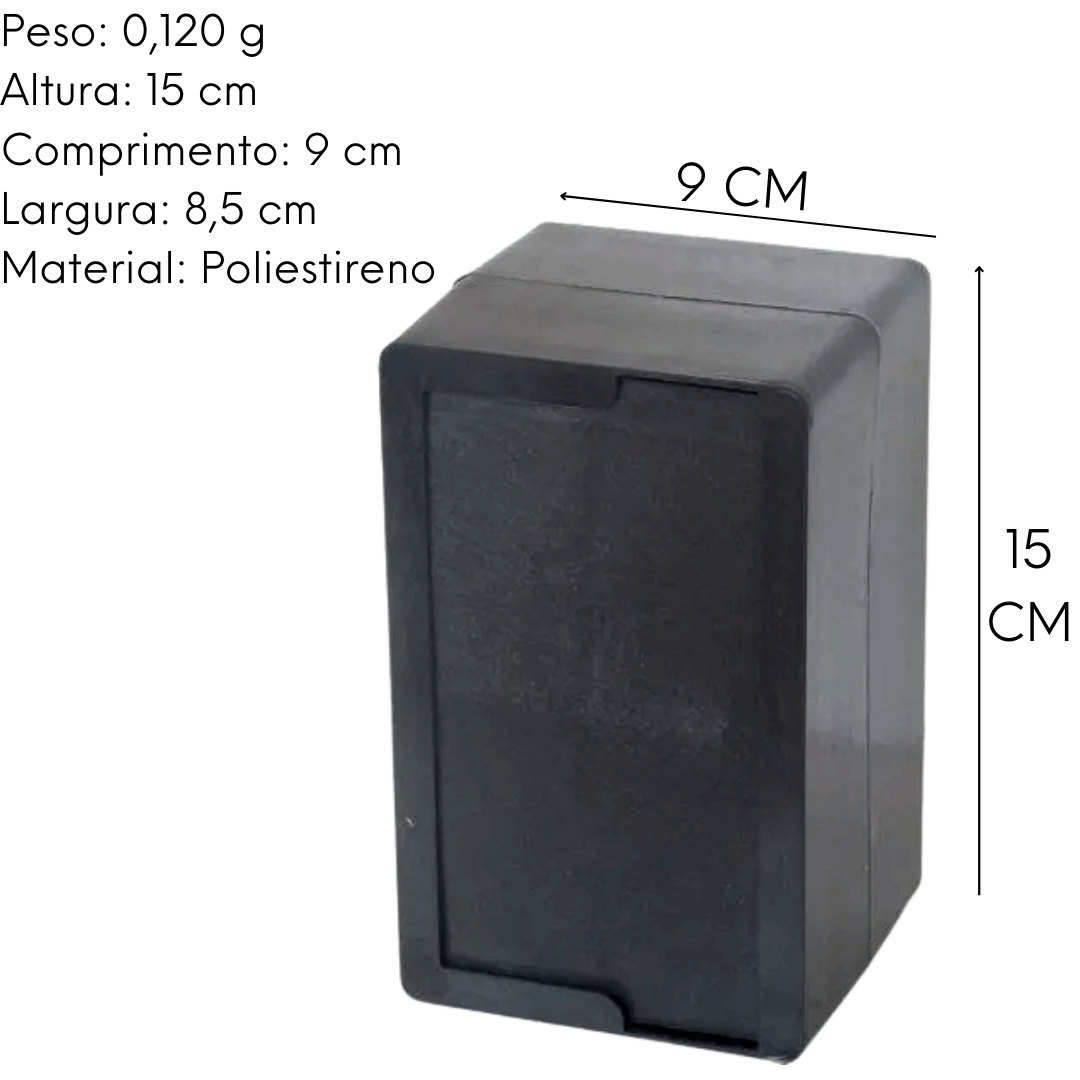 Porta Guardanapo Tv Preto A Gourmet