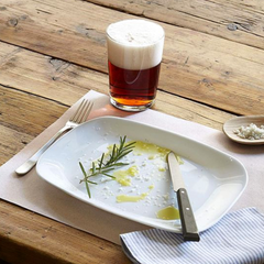 Prato Retangular Pequeno Vidro Temperado 22cm Bormioli Rocco Day Home