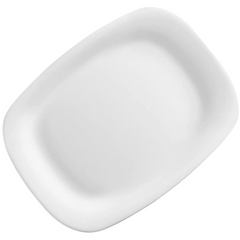 Prato Retangular Pequeno Vidro Temperado 22cm Bormioli Rocco Day Home