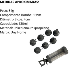 Bomba de Confeitar 7Bicos de Polietilno - A Gourmet