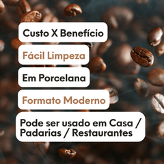 Caneca Francesa 350ml Porcelana BelaVista