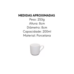 Caneca Porcelana 200ml - A Gourmet