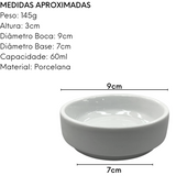 Ramekim Molheira de Porcelana 50ml