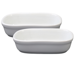 Travessa Retangular em Porcelana 350ml BelaVista