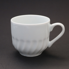 Xicara de Chá Paulista Relevo S/ Pires em Porcelana BelaVista