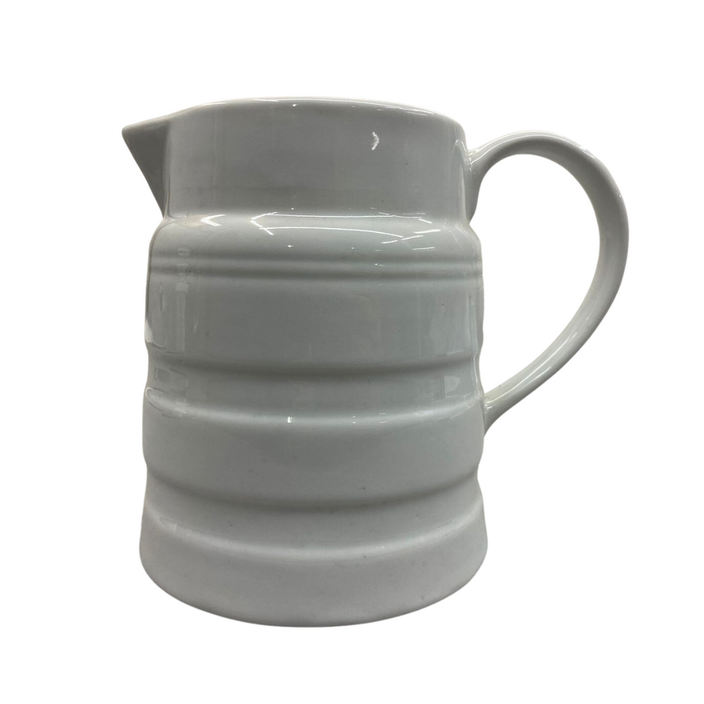 Jarra Canelada Grande 840ml de Porcelana BelaVista